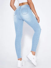 „Something About You“-Knöcheljeans – Hellblaue Waschung